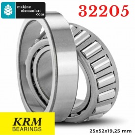 32205 KRM Konik Makaralı Rulman  25x52x19,25 - 25*52*19,25 mm